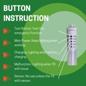 5 PAK 4FT T8 tube 90 Minute Emergency Battery Backup LED 18W 2300LM 4000K Always On - Image 3