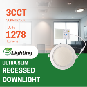 6" Ultra Slim Downlight 16W 1,120LM CCT Tunable 3000/4000/5000K TRIAC Dimming 120-277V J-box - Image 3