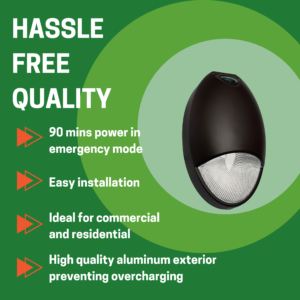 12W LED Mini Wall Pack 5000K with Emergency Battery Backup/ Photocell(DB) - Image 5